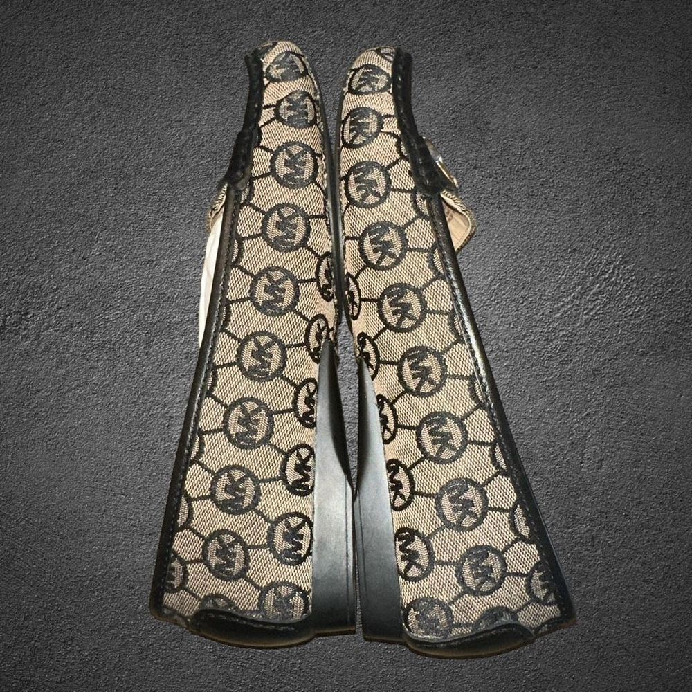 Michael Kors Women’s Size 6M/36M Shoes Black and Tan Leather Flat Loafers - Picture 5 of 10